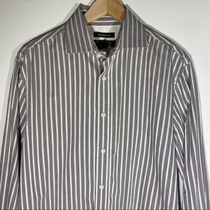 Pronto UOMO Men’s Black & White Shirt Size L